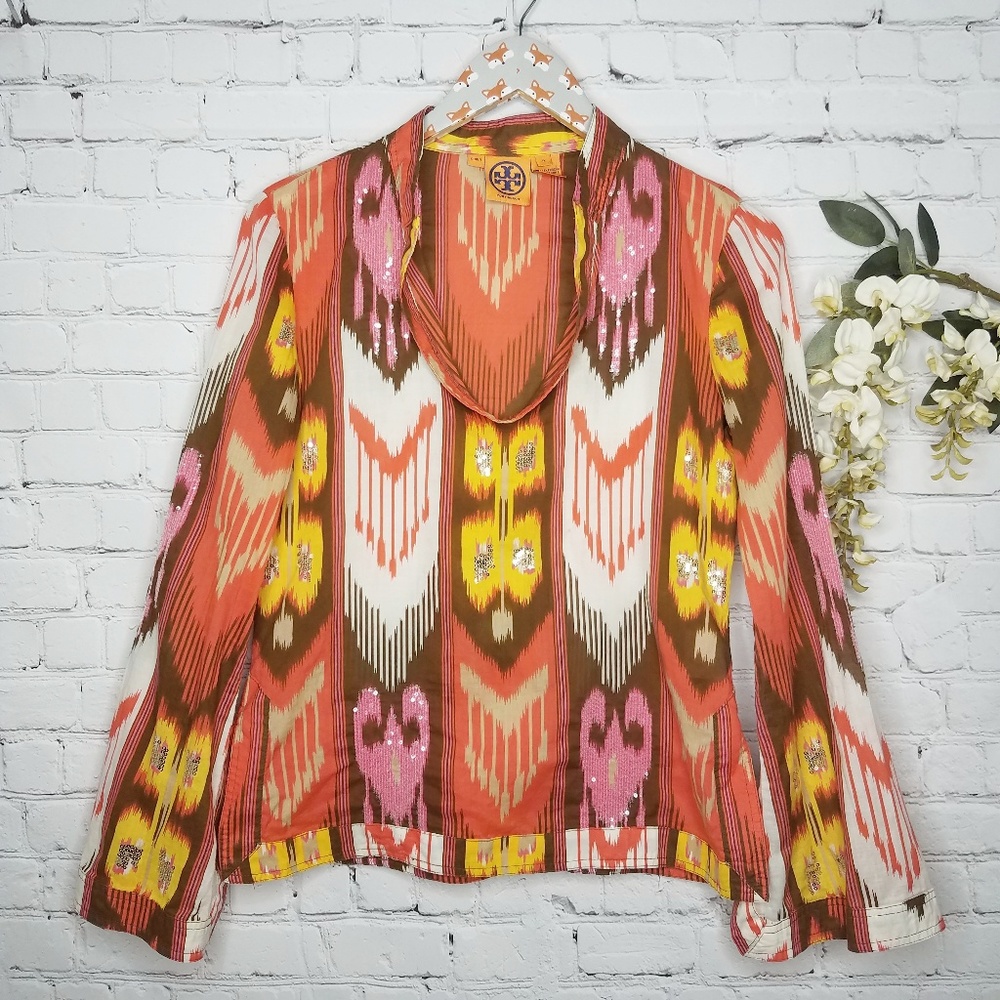 Tory Burch Sequin Embellished Blouse